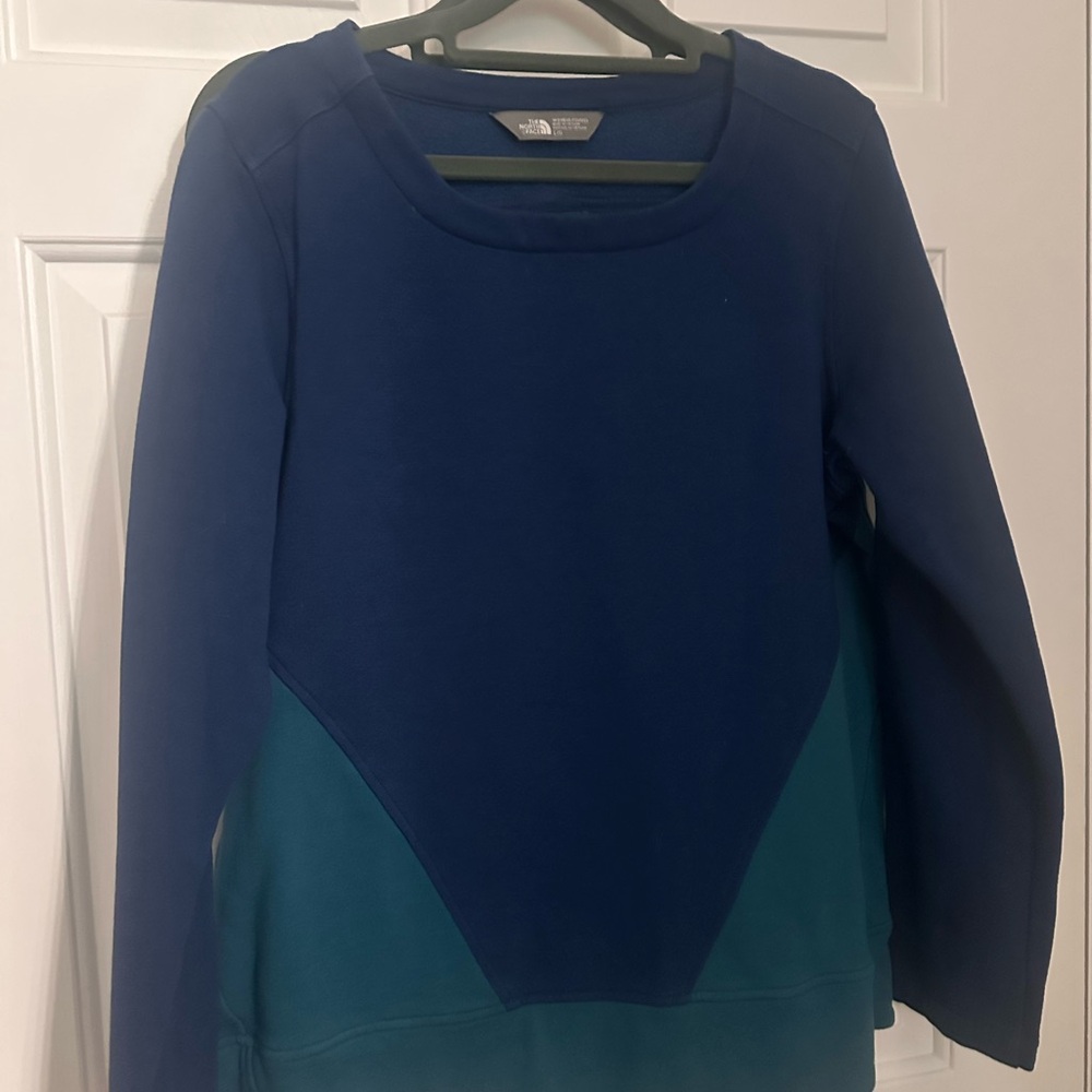The North Face Navy and Teal Sweatshirt
